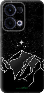 Силиконовый чехол Минималистический горный пейзаж для Oppo Reno13 5G - 6438u-3944 изображение 