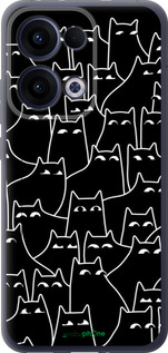 Силиконовый чехол С изображением кошек для Oppo Reno13 5G - 6470u-3944 изображение 