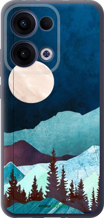 Силиконовый чехол Горная идиллия ночной пейзаж для Oppo Reno13 5G - 6488u-3944 изображение 