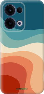 Силиконовый чехол В стиле ретро с волнами для Oppo Reno13 5G - 6531u-3944 изображение 