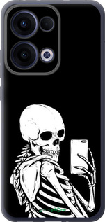 Силіконовий чехол Скелет робить Selfie для Oppo Reno13 5G - 6535u-3944 изображение 