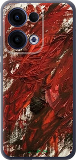 Силиконовый чехол Абстрактная композиция в красных тонах для Oppo Reno13 5G - 6541u-3944 изображение 