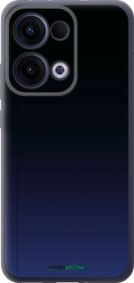 Силиконовый чехол Градиент в тёмно - синем стиле для Oppo Reno13 5G - 6542u-3944 изображение 