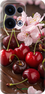 Силиконовый чехол Вишня в шоколаде для Oppo Reno13 5G - 6698u-3944 изображение 