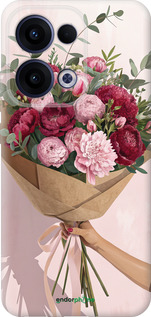 Силиконовый чехол Пионы 1 для Oppo Reno13 5G - 6705u-3944 изображение 