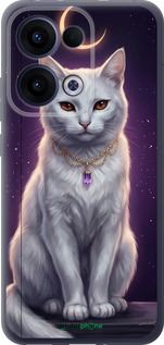 Силіконовий чехол Mystic White Cat Gothic Dark Purple Gold для Oppo Reno13 5G - 6805u-3944 изображение 