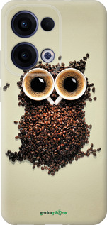 Силиконовый чехол Сова из кофе для Oppo Reno13 5G - 777u-3944 изображение 