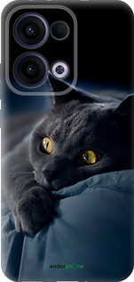 Силиконовый чехол 'Дымчатый кот' для Oppo Reno13 5G изображение 2