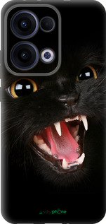Силиконовый чехол Чёрная кошка для Oppo Reno13 5G - 932u-3944 изображение 