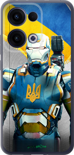 Силиконовый чехол Украинский киборг для Oppo Reno13 5G - 980u-3944 изображение 