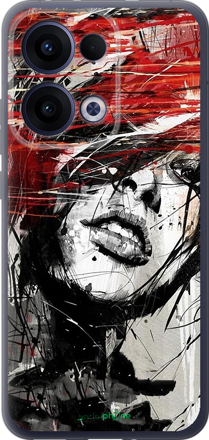 Силіконовий чехол Обличчя дівчини для Oppo Reno13 5G - 1162u-3944 изображение 