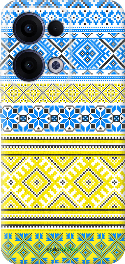 Силиконовый чехол Вышиванка 40 для Oppo Reno13 5G - 1174u-3944 изображение 