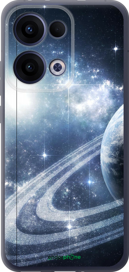 Силиконовый чехол Кольца Сатурна для Oppo Reno13 5G - 173u-3944 изображение 