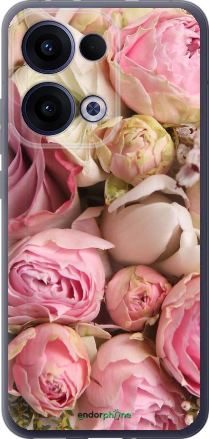 Силиконовый чехол Розы v2 для Oppo Reno13 5G - 2320u-3944 изображение 