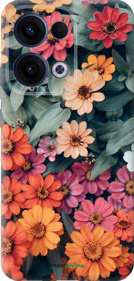 Силіконовий чехол Beauty flowers для Oppo Reno13 5G - 4050u-3944 изображение 