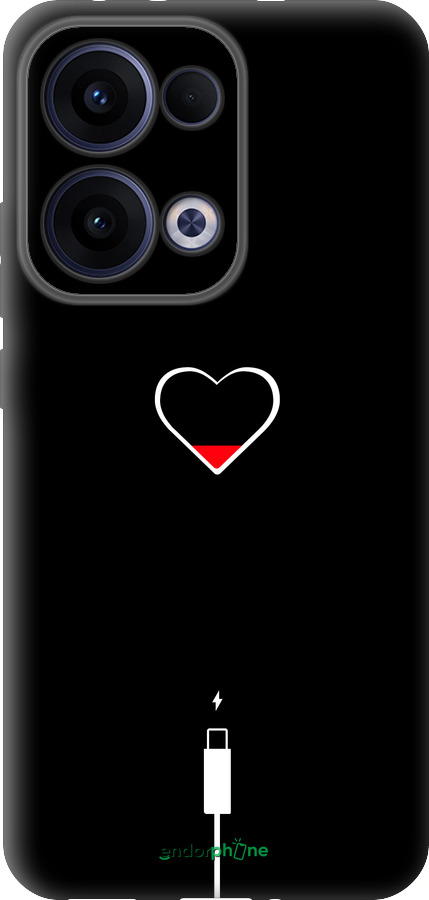 Силиконовый чехол Подзарядка сердца для Oppo Reno13 5G - 4274u-3944 изображение 