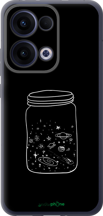 Силиконовый чехол Космос в банке для Oppo Reno13 5G - 4297u-3944 изображение 