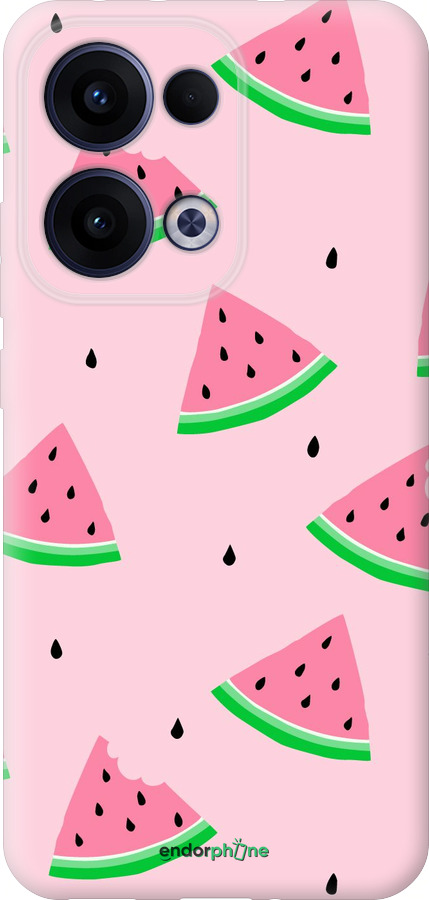 Силиконовый чехол Розовый арбуз для Oppo Reno13 5G - 4314u-3944 изображение 