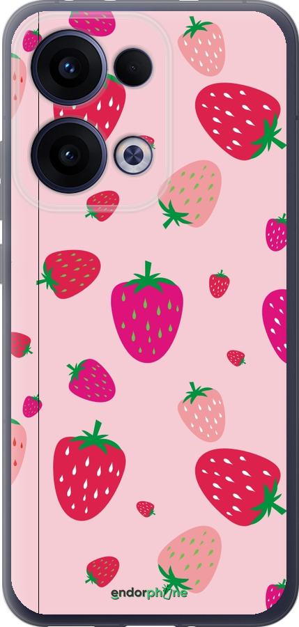 Силиконовый чехол Клубнички для Oppo Reno13 5G - 4332u-3944 изображение 