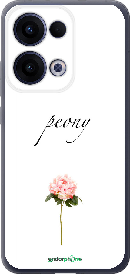 Силиконовый чехол Пион для Oppo Reno13 5G - 4366u-3944 изображение 