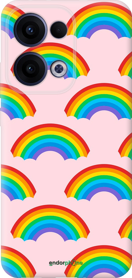 Силиконовый чехол Rainbows для Oppo Reno13 5G - 4478u-3944 изображение 