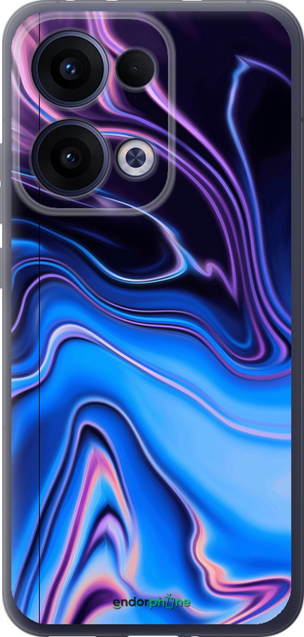 Силиконовый чехол Узор воды для Oppo Reno13 5G - 4491u-3944 изображение 