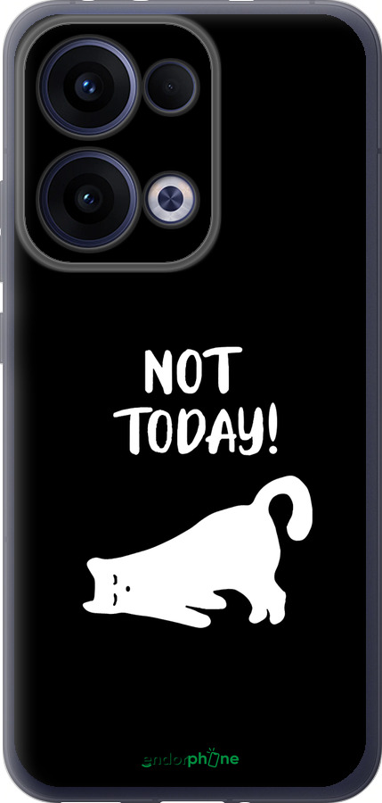 Силиконовый чехол Уставший кот для Oppo Reno13 5G - 4535u-3944 изображение 