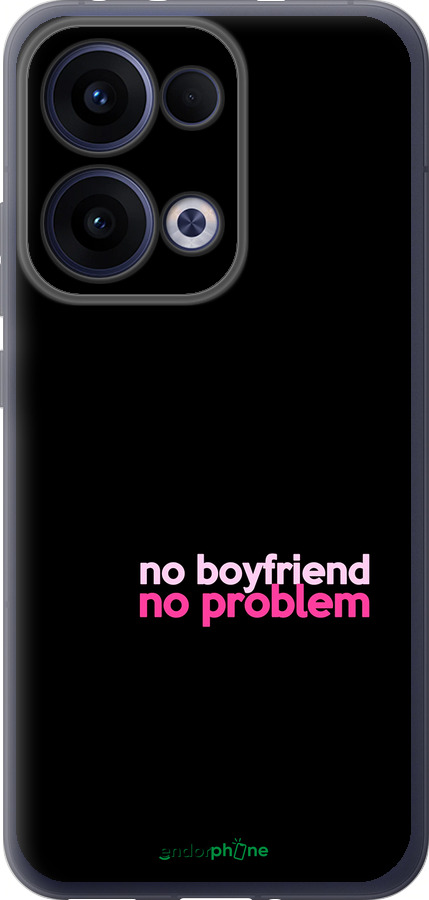 Силиконовый чехол no boyfriend no problem для Oppo Reno13 5G - 4549u-3944 изображение 