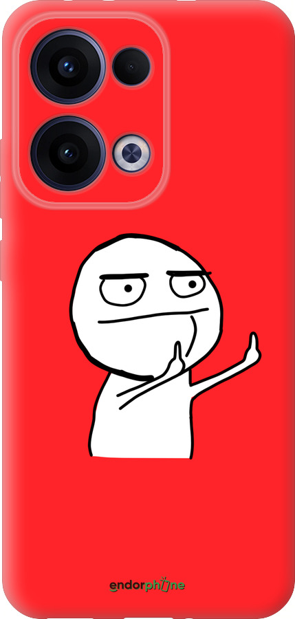 Силиконовый чехол Мем для Oppo Reno13 5G - 4578u-3944 изображение 