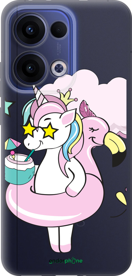 Силиконовый чехол Crown Unicorn для Oppo Reno13 5G - 4660u-3944 изображение 