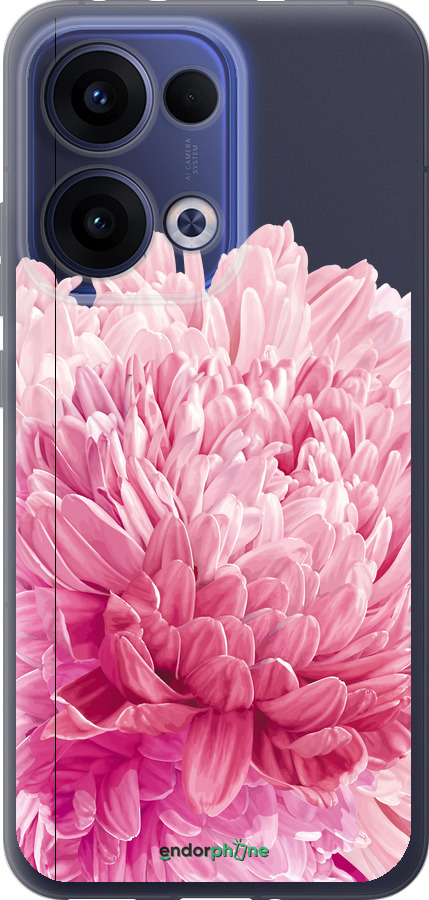 Силиконовый чехол Хризантема для Oppo Reno13 5G - 4666u-3944 изображение 