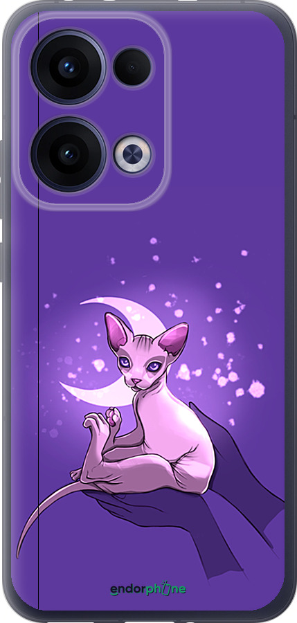 Силиконовый чехол Кот2 для Oppo Reno13 5G - 4676u-3944 изображение 