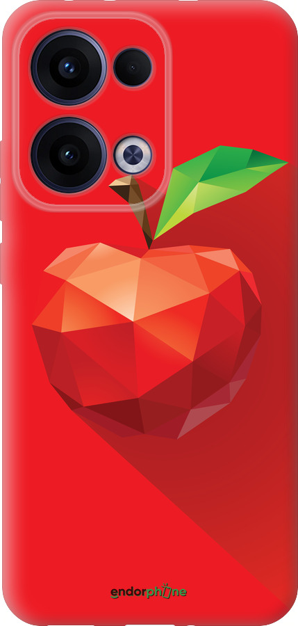 Силиконовый чехол Яблоко для Oppo Reno13 5G - 4696u-3944 изображение 