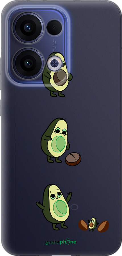 Силиконовый чехол Авокадо 1 для Oppo Reno13 5G - 4857u-3944 изображение 