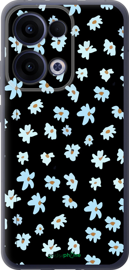 Силиконовый чехол Цветочный для Oppo Reno13 5G - 4900u-3944 изображение 