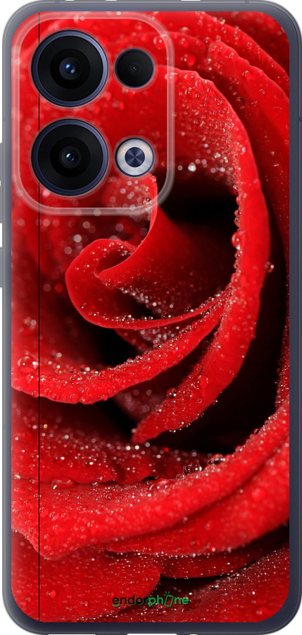 Силиконовый чехол Красная роза для Oppo Reno13 5G - 529u-3944 изображение 