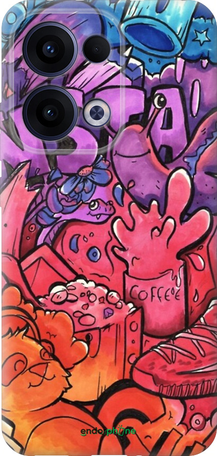 Силиконовый чехол № 5391 для Oppo Reno13 5G - 5391u-3944 изображение 