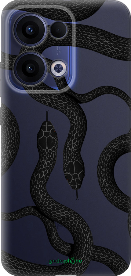 Силиконовый чехол Змеи для Oppo Reno13 5G - 5473u-3944 изображение 