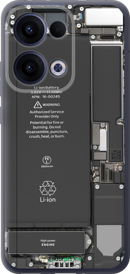 Силиконовый чехол Детали смартфона для Oppo Reno13 5G - 5487u-3944 изображение 