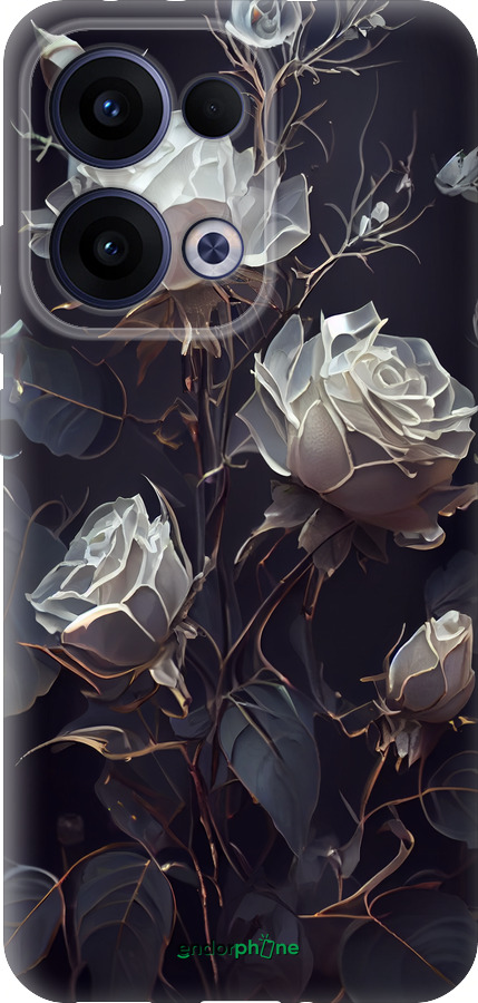 Силиконовый чехол Розы 2 для Oppo Reno13 5G - 5550u-3944 изображение 