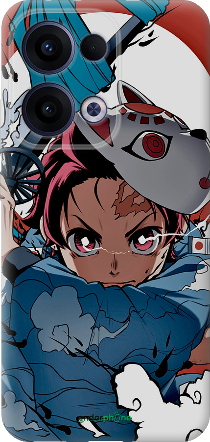 Силиконовый чехол Танджиро Камадо для Oppo Reno13 5G - 5574u-3944 изображение 