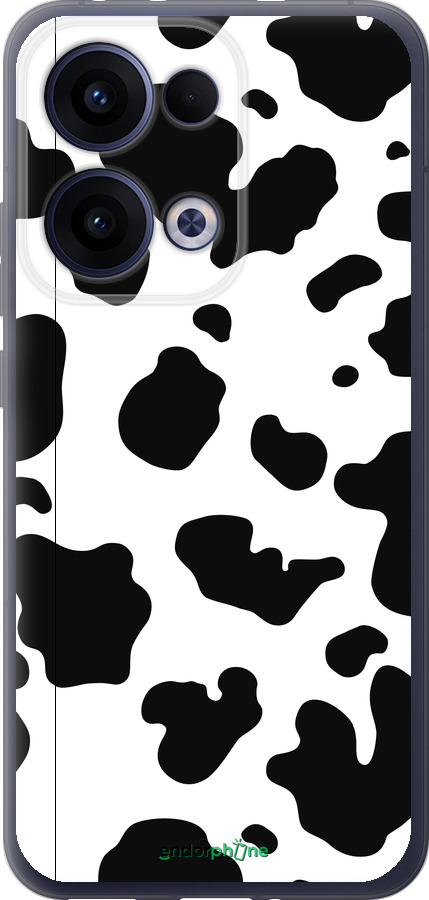 Силиконовый чехол Шкура коровы для Oppo Reno13 5G - 5576u-3944 изображение 