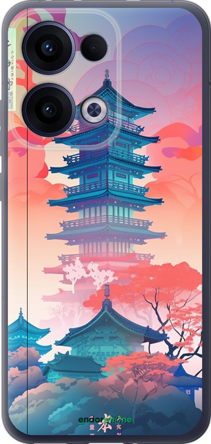 Силиконовый чехол Япония монастырь для Oppo Reno13 5G - 5590u-3944 изображение 