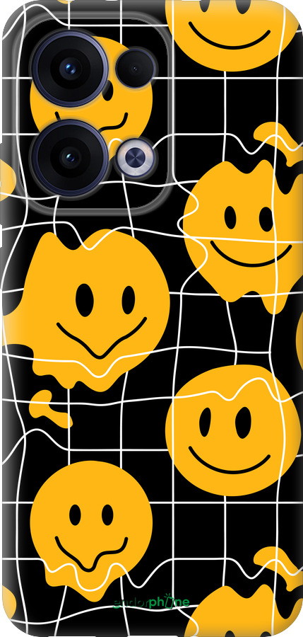 Силиконовый чехол Смайлы v3 для Oppo Reno13 5G - 5623u-3944 изображение 