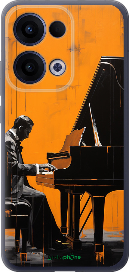 Силиконовый чехол Чехол для телефона Мужчина за Роялем для Oppo Reno13 5G - 5938u-3944 изображение 