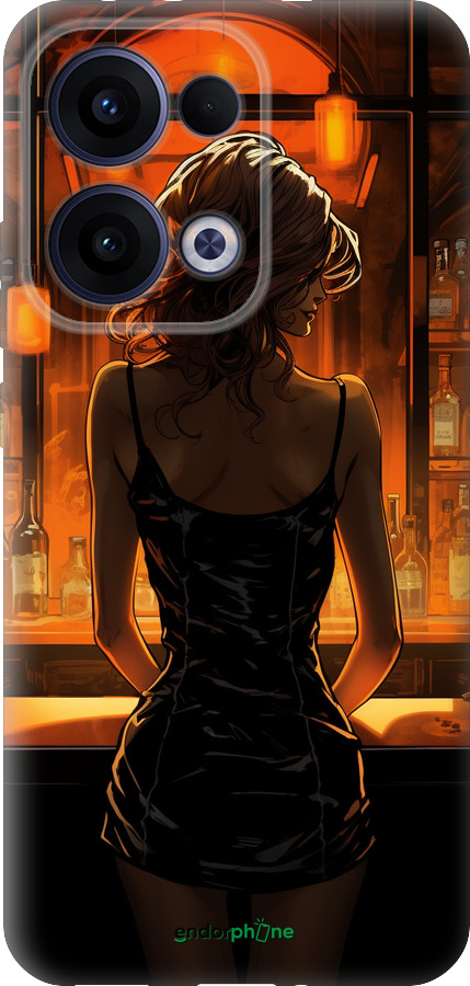 Силиконовый чехол Чехол для телефона Девушка в баре для Oppo Reno13 5G - 5947u-3944 изображение 