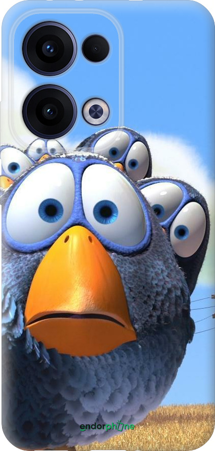 Силиконовый чехол Angry Birds для Oppo Reno13 5G - 6008u-3944 изображение 