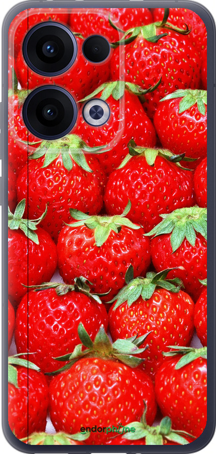 Силиконовый чехол Клубника для Oppo Reno13 5G - 6020u-3944 изображение 