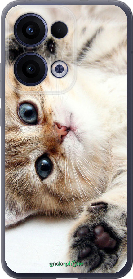 Силиконовый чехол Котик для Oppo Reno13 5G - 6024u-3944 изображение 