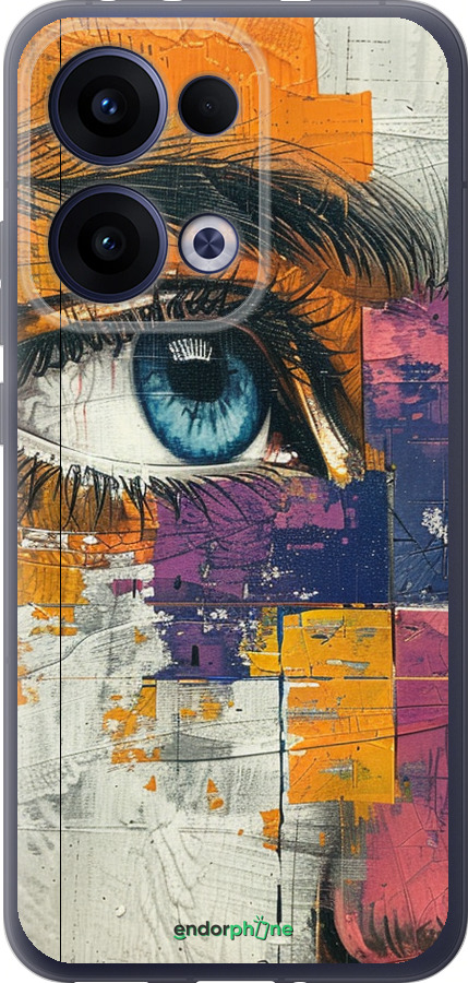 Силиконовый чехол Цветная фреска для Oppo Reno13 5G - 6032u-3944 изображение 